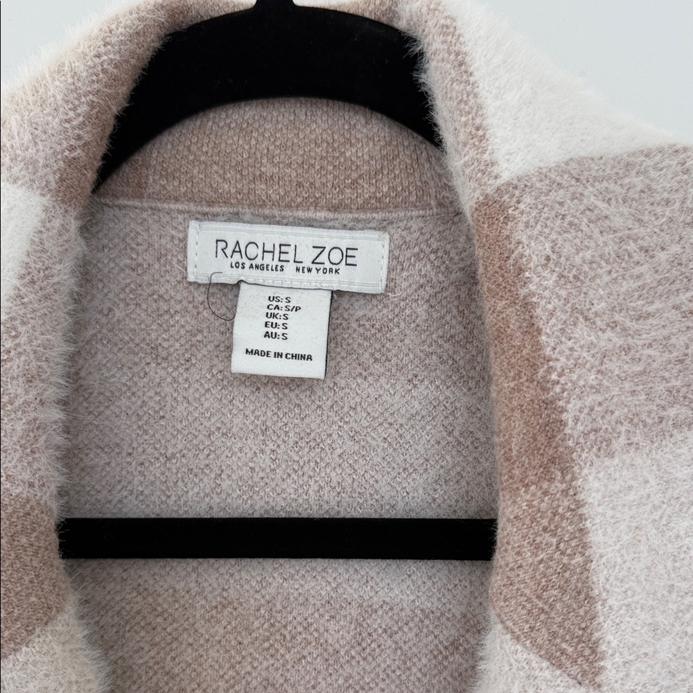 Rachel Zoe Cream and Brown Teddy Jacket - Picture 3 of 7